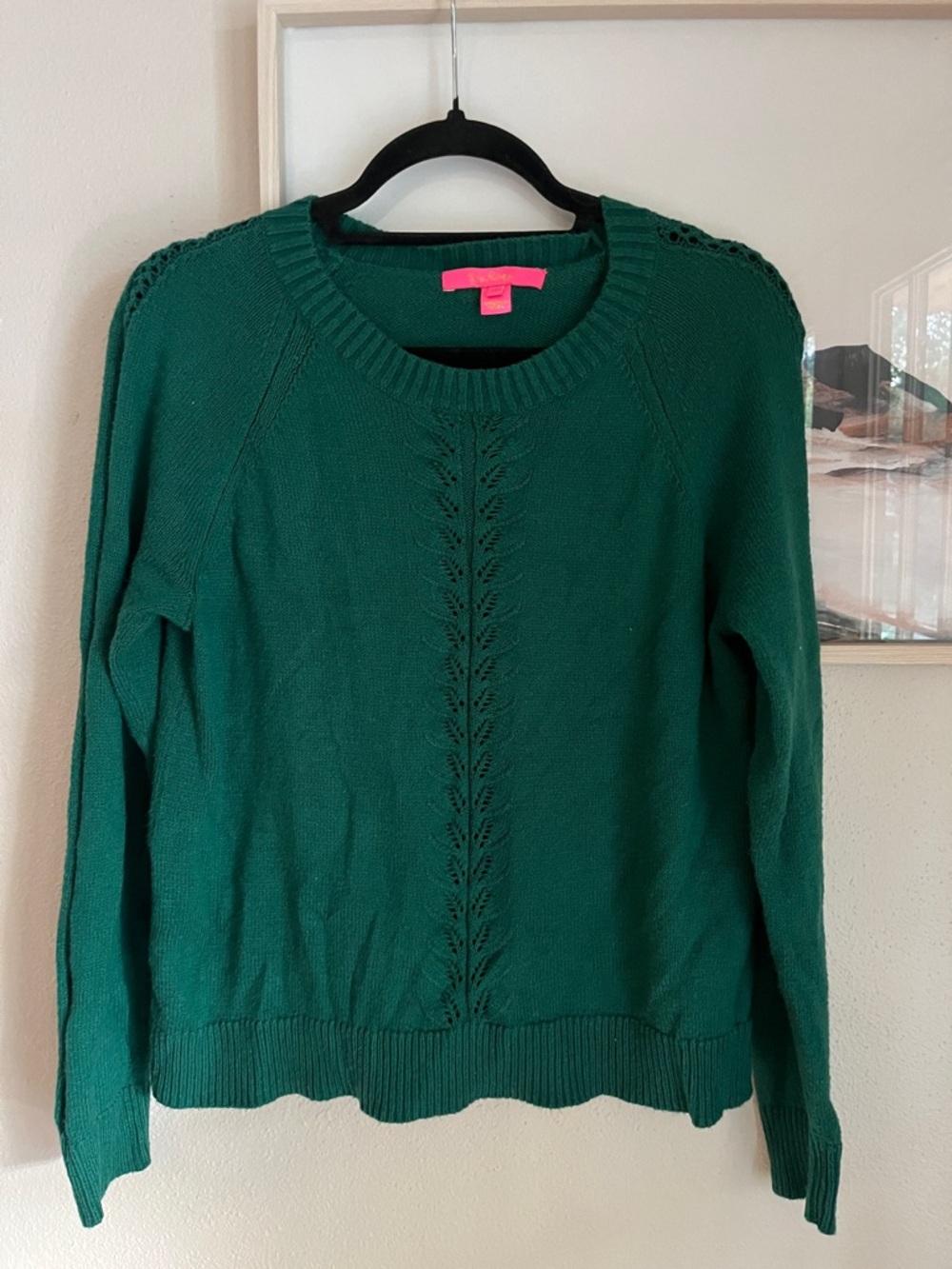 Lilly Pulitzer Esma Crewneck Knit Sweater in Evergreen - Picture 2 of 6